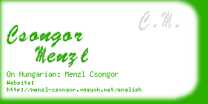 csongor menzl business card